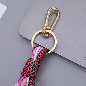 Nouveaux pendentifs pour téléphone portable, porte-clés en métal lourd, porte-clés pour femme, cordon tressé décoratif avec perles, porte-clés pour sacs - Product Image 2