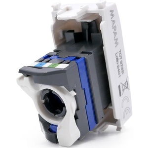 Prise téléphonique blanche compatible avec la prise TEL Vimar Ark 1 Gang - Product Image 2