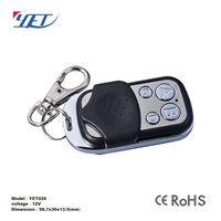 YET026-T RF 433.92Mhz Code d'apprentissage EV1527 télécommande sans fil porte porte de Garage télécommande 4 boutons
