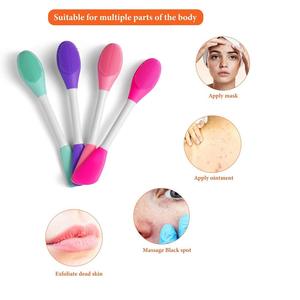 Espátula Exfoliante de Doble Cara, Cepillo de Limpieza, Herramientas de Belleza, Cepillo de Maquillaje Portátil para Limpieza Facial - Product Image 3