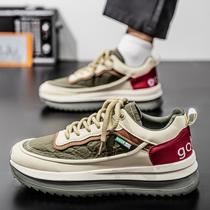 M6300 Zapatos de <span class=keywords><strong>Viaje</strong></span> para Hombre con Suela Gruesa, Primavera Otoño, Negros, Impermeables, de Cuero, Zapatos de Trabajo, Zapatos Deportivos Antideslizantes para Hombre - Product Image 5