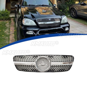 Pour Mercedes Benz ML W163 1998-2004 : Kit carrosserie de calandre de pare-chocs avant, garniture de calandre sport, pièce extérieure - Product Image 3