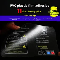 Autocollants en PVC, feuilles de plastique, étiquettes personnalisées avec code QR, panneaux d'avertissement imprimés, autocollants mats pour table