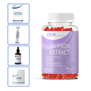 OEM Private Label <b>Saffron</b> Gummies Pure Extract <b>Saffron</b> <b>Supplement</b> Factory Custom Packaging Flexible MOQ - Product Image 3