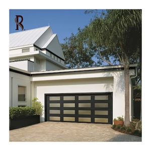 Rising Contemporary Isolé 9x7 16x7 10x10 Métal Prix d'usine unique Sectionnel en acier noir Nouvelle <span class=keywords><strong>porte</strong></span> <span class=keywords><strong>de</strong></span> <span class=keywords><strong>garage</strong></span> électrique pour villas - Product Image 4