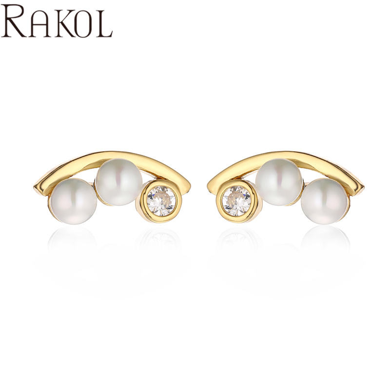 Gold plating clear stone