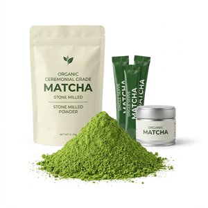 Auténtico Matcha 7A Molido en Piedra, Precios de Fábrica, Diversas Soluciones de Cajas para Venta Minorista, MOQ Bajo, Listo para Enviar, Oferta de Muestra Gratuita - Product Image 3