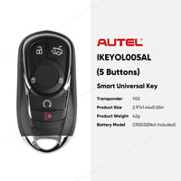 Autel IKEY IKEYOL005AL 5 botones llave inteligente para Buick usado con programación de llave de coche Altra KM100 IM508 IM608