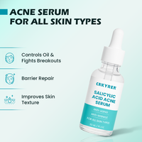 Sérum anti-acné pour le visage, niacinamide, acide salicylique organique, pour les pores, les taches brunes, la réduction des rides, améliore la texture de la peau