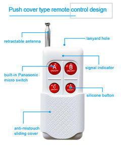 Công tắc điều khiển từ xa kỹ thuật số không dây công suất cao 4 kênh NFC để quản lý nhiều thiết bị điện - Product Image 3