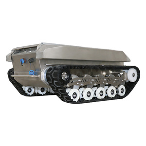 Plataforma Robótica de Acero Inoxidable con Capacidad de Carga de 40 kg, Sistema de Orugas de Goma Pequeñas para Todoterreno, TINS-6H - Product Image 1