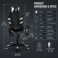 Chaise de jeu ergonomique à dossier haut, OEM ODM personnalisée, accoudoir 1D, inclinaison papillon, pivotante, chaise de bureau pour ordinateur
