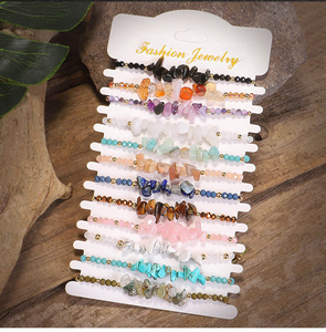 Pulseras de Cristal de Diseño Personalizado, Pulseras Ajustables con Cuentas de Piedras Naturales Curativas, Juego de Pulseras con Cuentas de Semillas para Mujer - Product Image 3