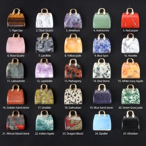 Bolso modelo estatua piedras naturales ornamento <span class=keywords><strong>cuarzo</strong></span> rosa amatista tallada a mano estatuilla Yoga energía curación cristales decoración del hogar - Product Image 3