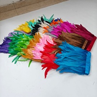 Plumes de coq teintées en gros de 10 à 12 pouces pour costumes de carnaval et vêtements de festival
