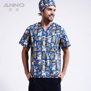 High Quality Hospital Medical Female Male Scrub <b>Sets</b> Medical <b>Doctor</b> Uniform Woven tshirt shirt shirts - Product Image 5