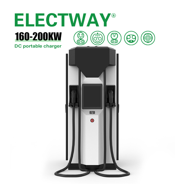 Electway High Power 160-200kW Floor-mounted DC EV Charging Station Fast EVSE Commercial Electric Car Charger with Payment System