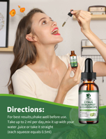 OEM LUKAREE Gouttes liquides liposomales de citron bergamote 60 ml Sans gluten Favorise la santé globale, l'énergie cellulaire et le métabolisme