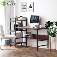 Bureau d'étude en forme de l pour ordinateur, Design Simple, bon marché, avec étagère