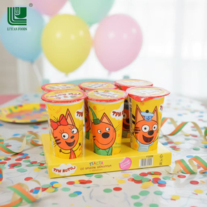 Wholesale Customized Halal HACCP Certified Kids Favorite Sweet Solid <strong>Chocolate</strong> Fruity Flavor Finger Biscuit Cup Cartoon Printed - Product Image 5