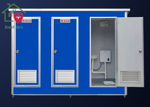 Inodoro portátil prefabricado, inodoro de acero para Exteriores, Oficina, parque, apartamento, escuela, Hospital, Panel sándwich de acero - Product Image 5