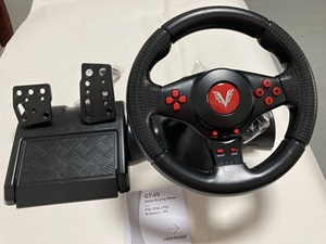 Volant de course 5-en-1 avec pédales pour NS P-S5, P-S4, P-S3, PC, volant de course filaire pour jeux sur console - Product Image 4