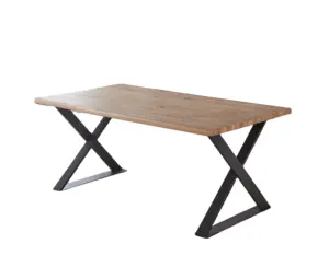 MDF Wood Dining Tables with iron table legs