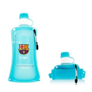 Bouteille d'eau pliable en silicone de 500 ml, étanche, portable, pour le camping en plein air, sac étanche pliable pour la randonnée et les voyages - Product Image 2