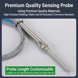 Sonde thermocouple de 50/100/150/200 mm de longueur personnalisable avec fil tressé anti-interférence <span class=keywords><strong>pour</strong></span> extrudeuse, four et machines à plastique - Product Image 3