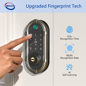 Tuya App điện tử thông minh kỹ thuật số khóa an ninh bàn phím thẻ NFC vân tay thông minh Chốt Cửa Khóa - Product Image 2