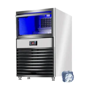 Ice Making Machine Ice Cube Block Maker Automatic 60kg/24 Commercial Ice Maker Machine For Business Bar Coffee Shop Food Trucks