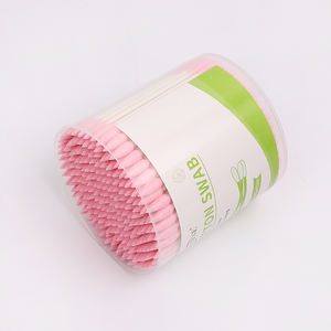 <span class=keywords><strong>Coton</strong></span>-tiges personnalisés avec logo <span class=keywords><strong>de</strong></span> marque privée, emballage en pot, tête ronde, 200 pièces, bâtonnets en papier, cotons-tiges avec boîte ronde - Product Image 1