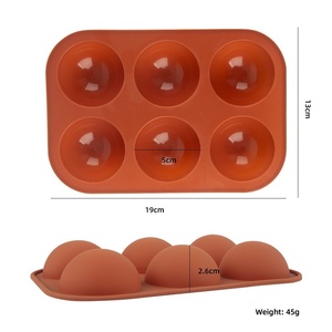 Thân thiện với môi Nửa Vòng <span class=keywords><strong>Silicone</strong></span> bánh khuôn cấp thực phẩm <span class=keywords><strong>Silicone</strong></span> khuôn cho bánh sô cô la - Product Image 3