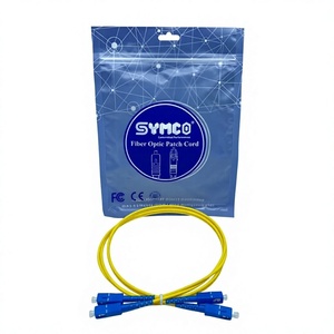 สายแพทช์ไฟเบอร์ออปติก SYMCO SC/UPC SC/UPC SM-DX-3.0-1M-2 เกรดโทรคมนาคม แบบดูเพล็กซ์ LSZH ผ่านการทดสอบจากโรงงาน 100% รับประกัน 1 ปี - Product Image 1