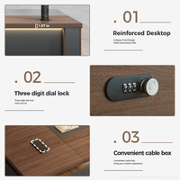 Bureau de direction moderne ergonomique de haute qualité, mobilier de bureau design sur mesure pour les sièges de banques et tours de bureaux financiers
