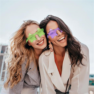 Rimless Star Shape Sunglasses <strong>Party</strong> <strong>Glasses</strong> Personality Pentagram Eyewears Transparent Candy Color <strong>Glasses</strong> Star Eyewear - Product Image 5