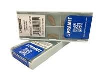 PRAMET LCMR 051604-F T8330 Plaquettes de coupe et de rainurage en carbure 5mm revêtement PVD pour tour CNC, outil de coupe CNC pour acier