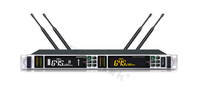Sistem Mikrofon Digital Dual UHF True Diversity G-15 Ringan Bertenaga Baterai AA Kabel Data XLR Frekuensi 50MHz Peredam Kebisingan