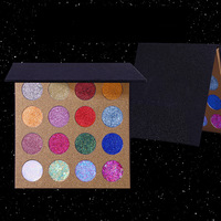 Palette de fards à paupières OEM 16 couleurs, paillettes pressées, palette de maquillage, palette magnétique cosmétique diamant