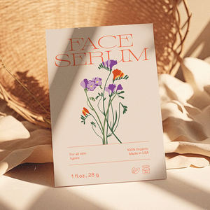 <span class=keywords><strong>Carte</strong></span> de voeux de mariage personnalisable pour fleuriste Conception de code QR Logo Forme spéciale Bouquet rugueux mat Petit gâteau d'<span class=keywords><strong>anniversaire</strong></span> - Product Image 1