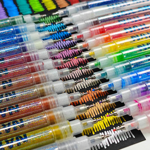 Nuovo Prodotto Set di Penne <span class=keywords><strong>per</strong></span> Decorazione Unghie Temporanea Impermeabile in Acrilico, Kit <span class=keywords><strong>per</strong></span> Nail Art con <span class=keywords><strong>Pennarelli</strong></span> Piatti da 5mm - Product Image 6