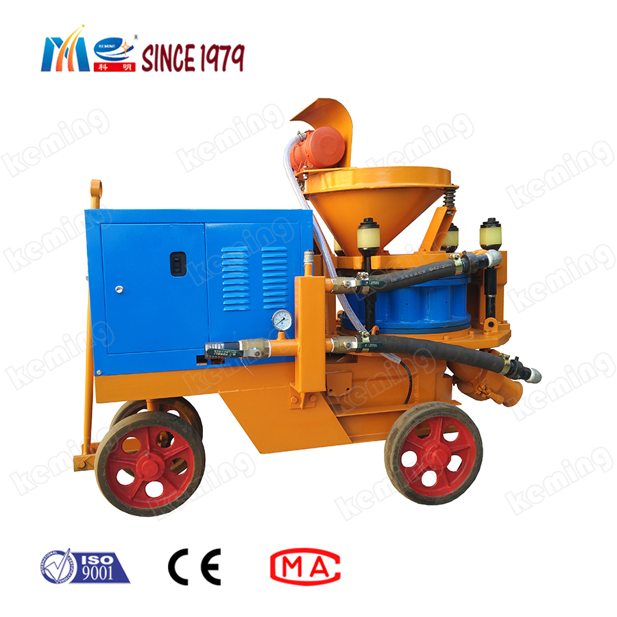 Портативная машина для нанесения сухого бетона на дробовик Water Dam