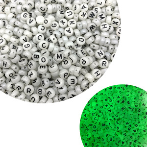 Cuentas <span class=keywords><strong>de</strong></span> Alfabeto Acrílicas Luminosas, Oblongas, <span class=keywords><strong>de</strong></span> la A a la Z, 26 Letras, para Joyería DIY, Llaveros, Accesorios para Teléfonos Móviles, Pulseras con Letras y Logotipos DIY - Product Image 4