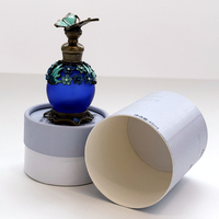 Emballage en tube de papier écologique personnalisé, boîte cylindrique de luxe recyclée pour flacon de parfum en verre, logo personnalisé