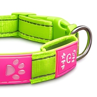 Collier lumineux pour chien à LED, réglable, en silicone souple, réfléchissant, pour la promenade en extérieur