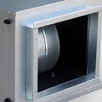 Ventilateur centrifuge de type armoire, silencieux, résistant aux hautes températures, pour l'extraction des fumées d'huile, ventilateur d'extraction incendie HTFC 380V galvanisé