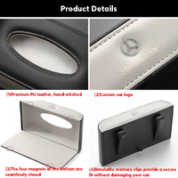 Boîte à mouchoirs suspendue et porte-serviettes en cuir durable, léger et réutilisable, pratique pour les voyages et l'utilisation en extérieur