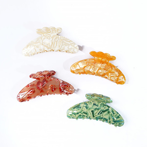 Pinza de Pelo con Diseño de Media Luna, Simple y Personalizada, para Cabello Grueso, Volumen, Acetato, Unisex, Moda, Pinza de Pelo Grande, Personalizada - Product Image 1