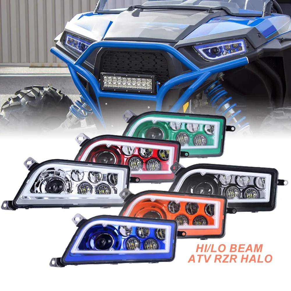 Polaris Atv/utv Teile 2014-2016 2015 ATV UTV Halo Ring RGB Scheinwerfer RZR XP 1000 900 XP Turbo RZR Halo LED Scheinwerfer für Polier