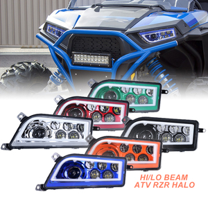 Polaris Atv/utv pièces 2014-2016 2015 ATV UTV Halo Ring RGB phare RZR XP 1000 900 XP Turbo RZR Halo Led phare pour Polairs - Product Image 1